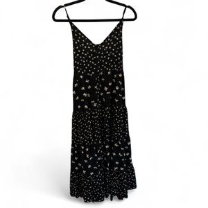 Patrons of Peace Boho Classic Black and White Floral Maxi Dress